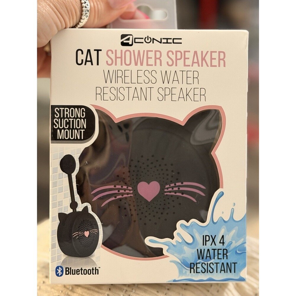 ACONIC CAT SHOWER SPEAKER IPX4 WATER RESISTANT BLUETOOTH #